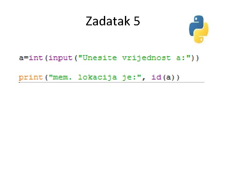 Zadatak 5 Zadatak 5