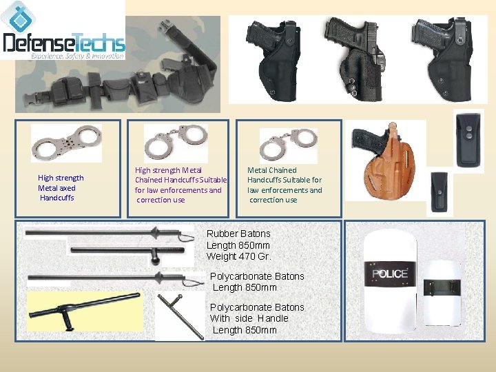 High strength Metal axed Handcuffs High strength Metal Chained Handcuffs Suitable for law enforcements