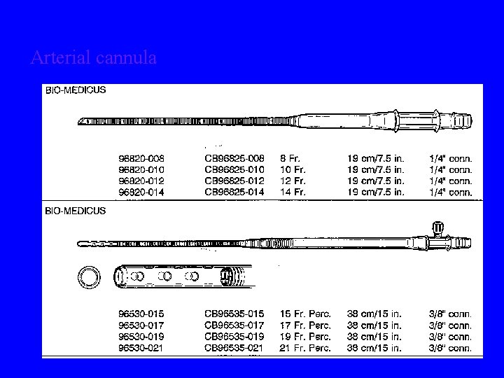 Arterial cannula 