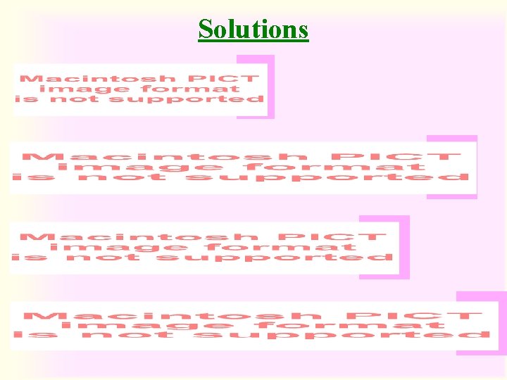 Solutions Solutions