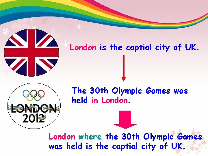 London is the captial city of UK. The 30 th Olympic Games was held