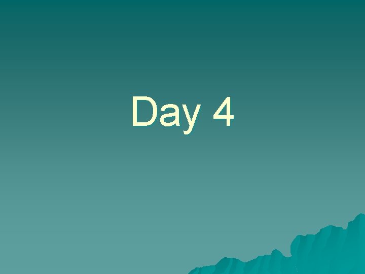 Day 4 