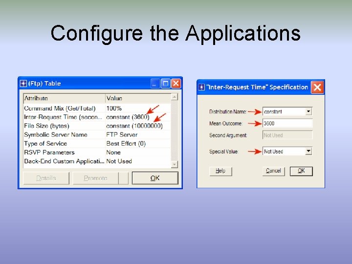 Configure the Applications 