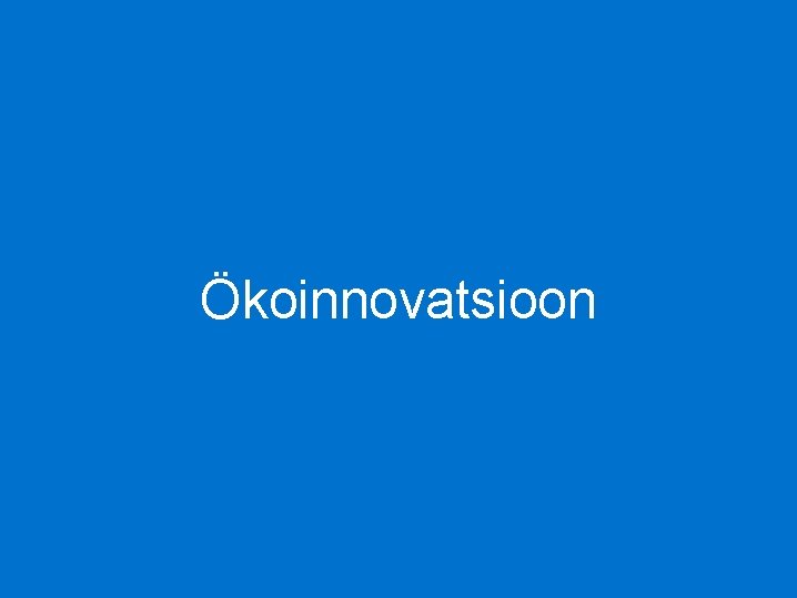 Ökoinnovatsioon 