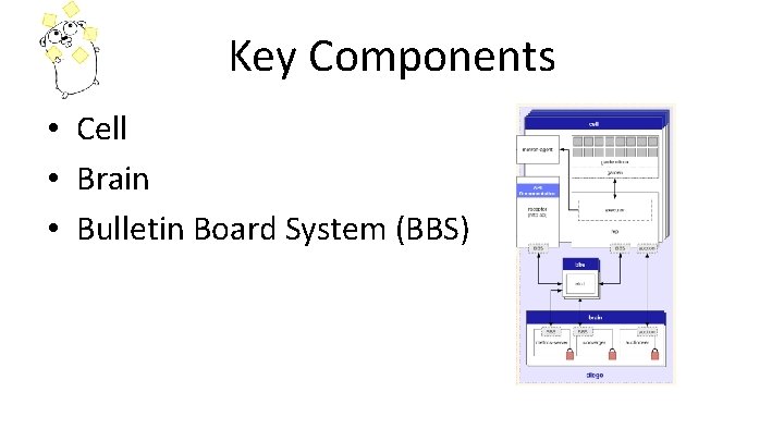 Key Components • Cell • Brain • Bulletin Board System (BBS) 