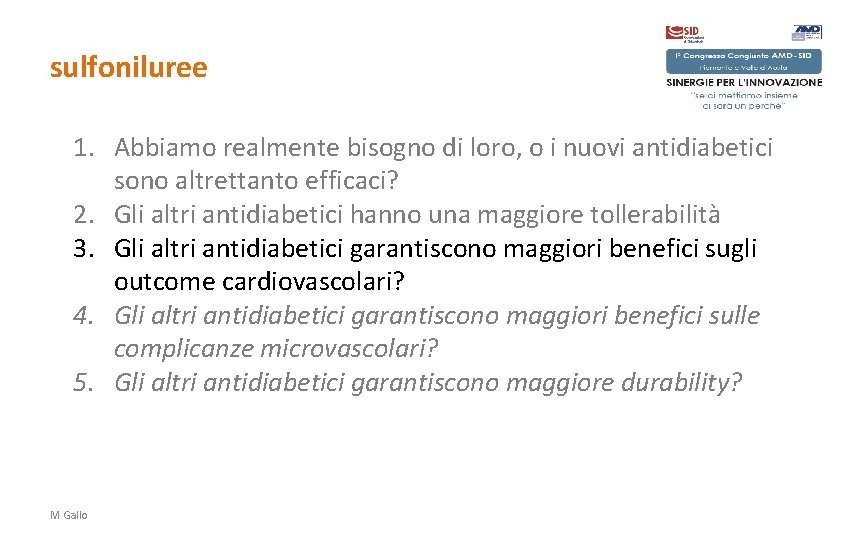 sulfoniluree 1. Abbiamo realmente bisogno di loro, o i nuovi antidiabetici sono altrettanto efficaci?