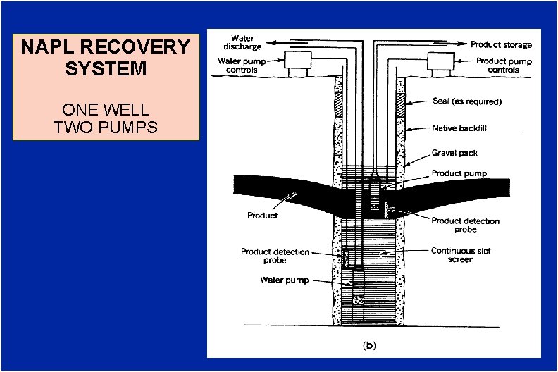 NAPL RECOVERY SYSTEM ONE WELL TWO PUMPS 