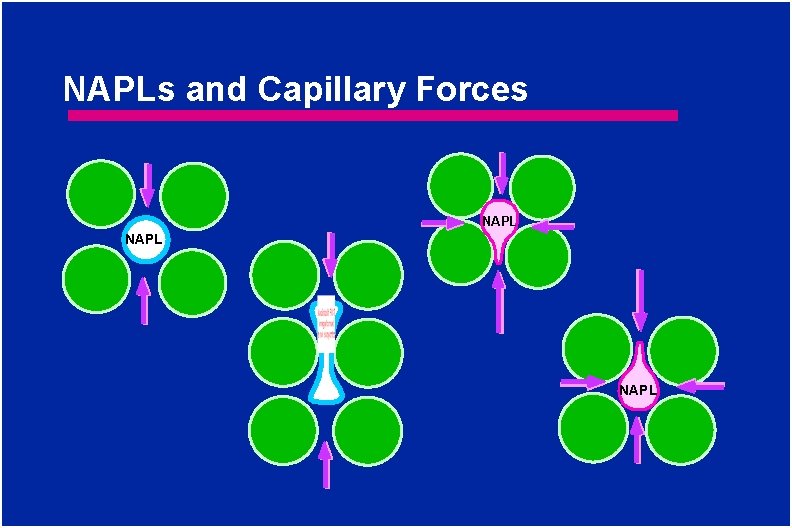 NAPLs and Capillary Forces NAPL 
