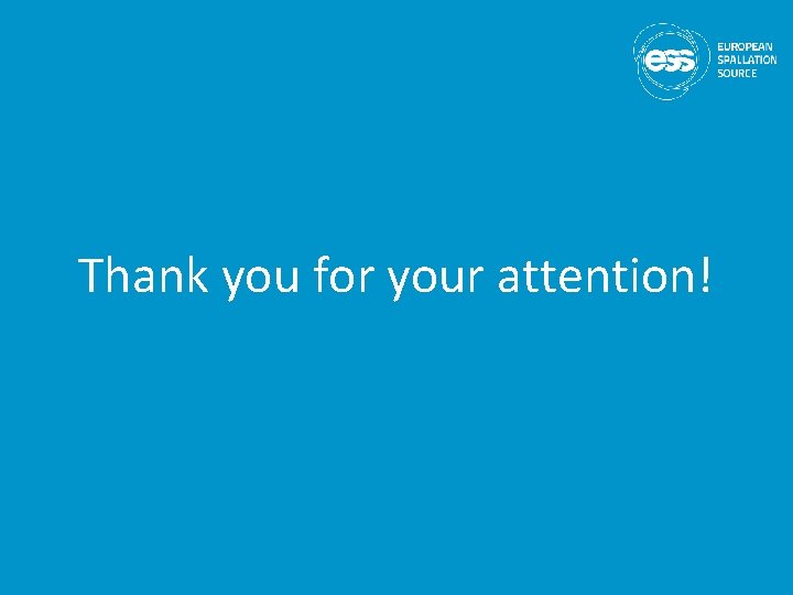 Thank you for your attention! 