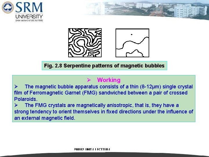 Fig. 2. 8 Serpentine patterns of magnetic bubbles Ø Working Ø The magnetic bubble