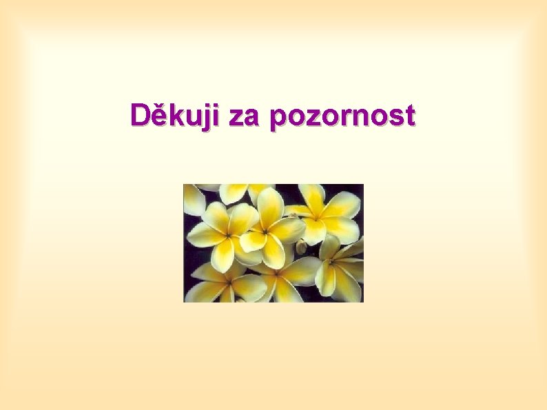 Děkuji za pozornost 