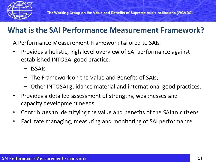 What is the SAI Performance Measurement Framework? A Performance Measurement Framework tailored to SAIs