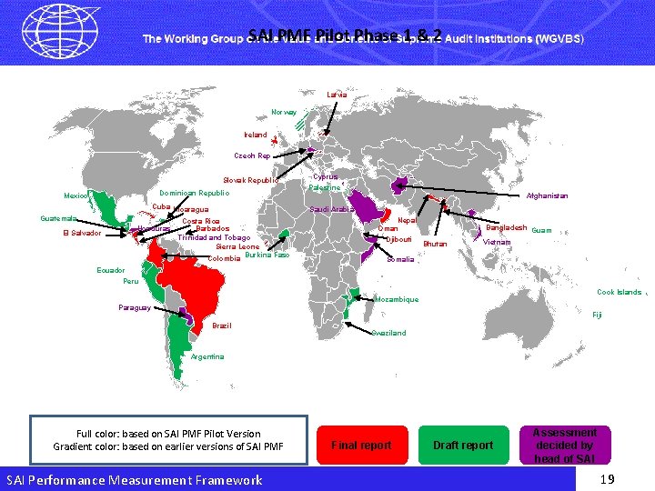 SAI PMF Pilot Phase 1 & 2 Latvia Norway Ireland Czech Rep Slovak Republic