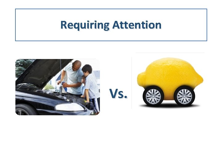 Requiring Attention Vs. 