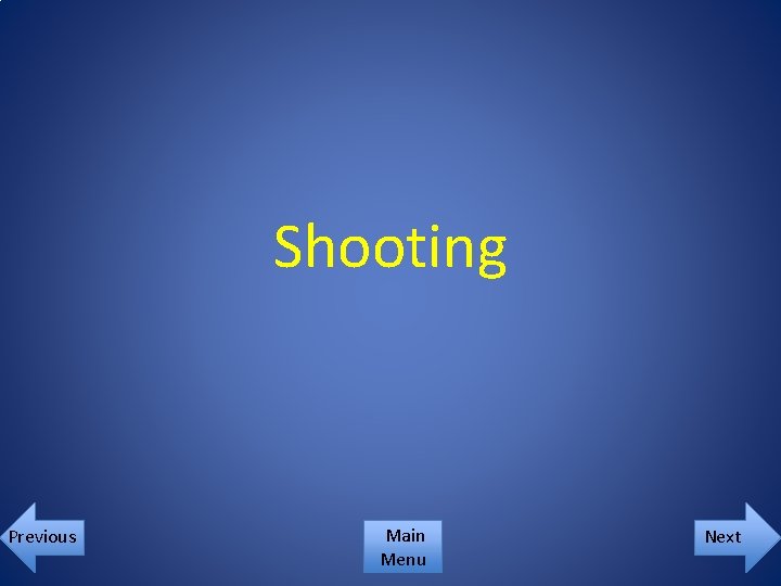 Shooting Previous Main Menu Next 