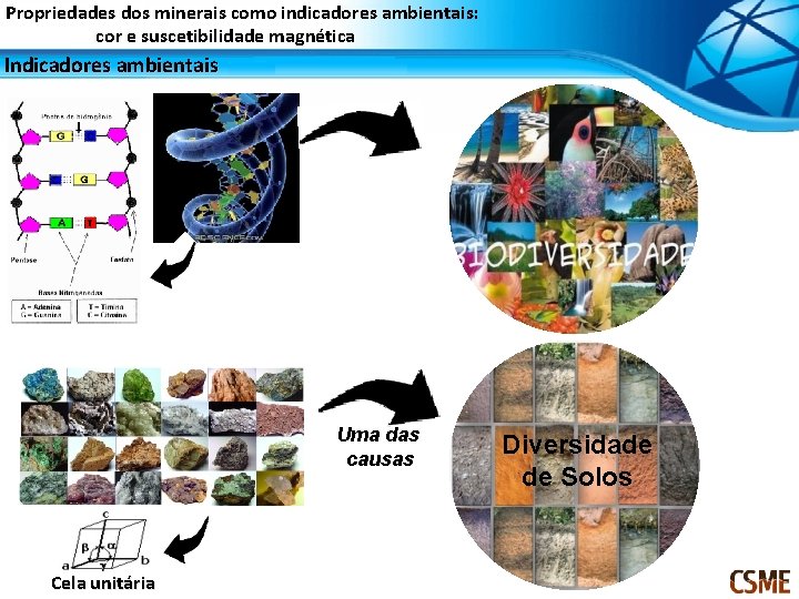 Propriedades dos minerais como indicadores ambientais: cor e suscetibilidade magnética Indicadores ambientais Uma das