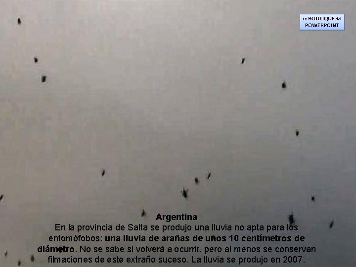 Argentina En la provincia de Salta se produjo una lluvia no apta para los
