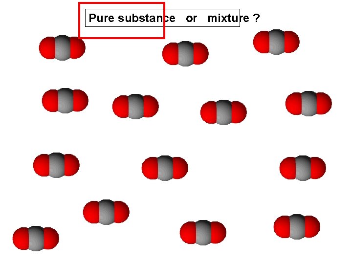 Pure substance or mixture ? 