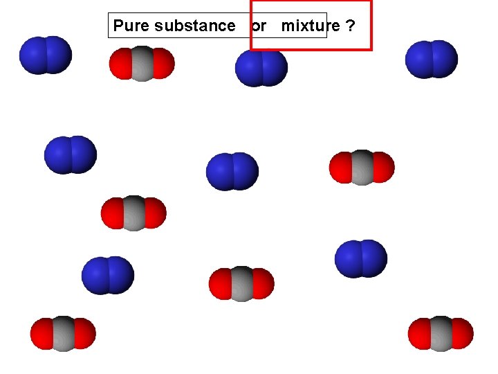 Pure substance or mixture ? 