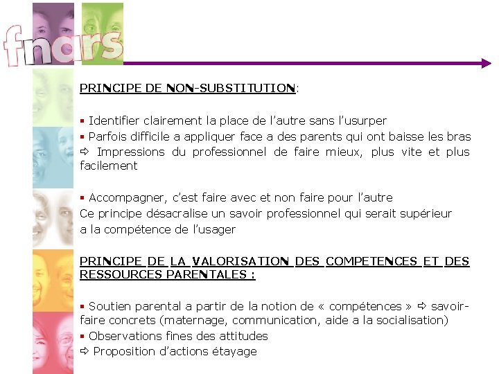 PRINCIPE DE NON-SUBSTITUTION: § Identifier clairement la place de l’autre sans l’usurper § Parfois PRINCIPE DE NON-SUBSTITUTION: § Identifier clairement la place de l’autre sans l’usurper § Parfois