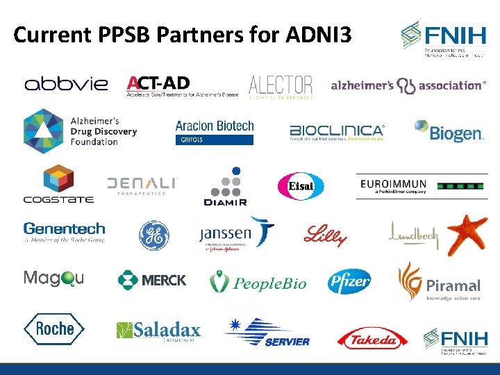 Current PPSB Partners for ADNI 3 