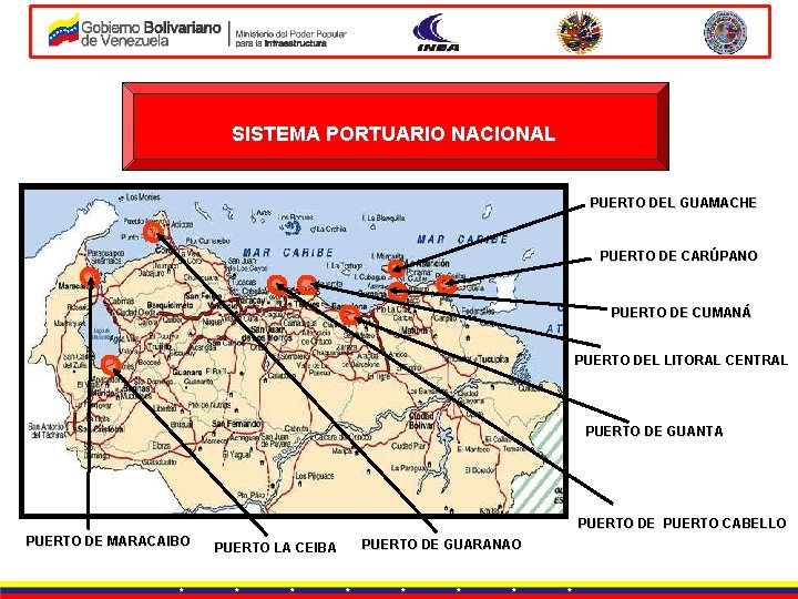 SISTEMA PORTUARIO NACIONAL PUERTO DEL GUAMACHE PUERTO DE CARÚPANO PUERTO DE CUMANÁ PUERTO DEL