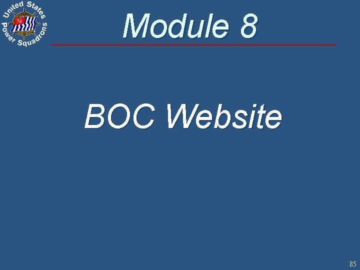 Module 8 BOC Website 85 