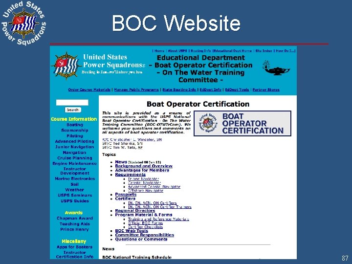 BOC Website 87 