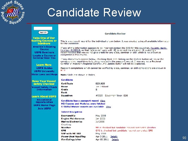 Candidate Review 90 