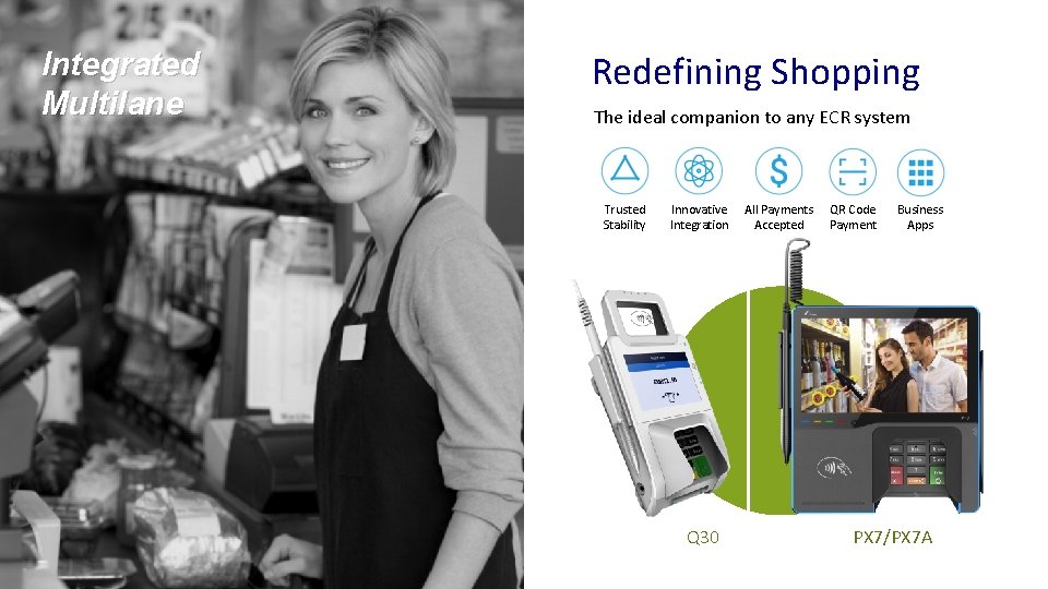 Integrated Multilane Redefining Shopping The ideal companion to any ECR system Trusted Stability Innovative