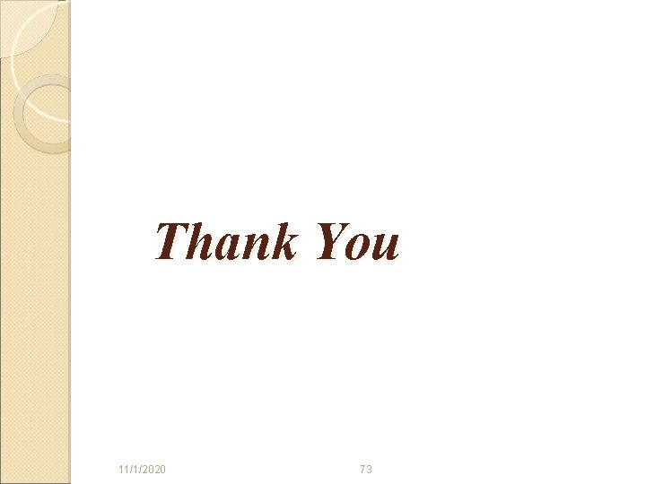 Thank You 11/1/2020 73 