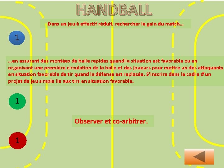 HANDBALL Dans un jeu à effectif réduit, rechercher le gain du match… 10 2