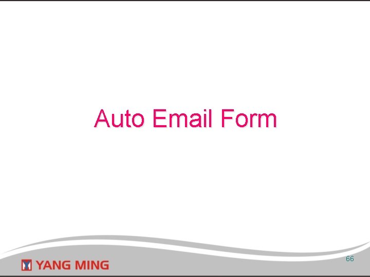 Auto Email Form 66 