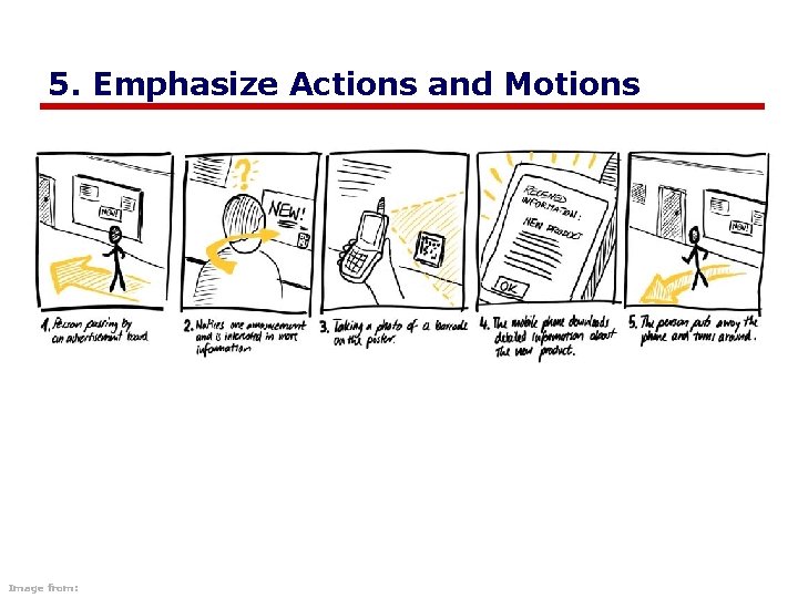 5. Emphasize Actions and Motions Image from: 