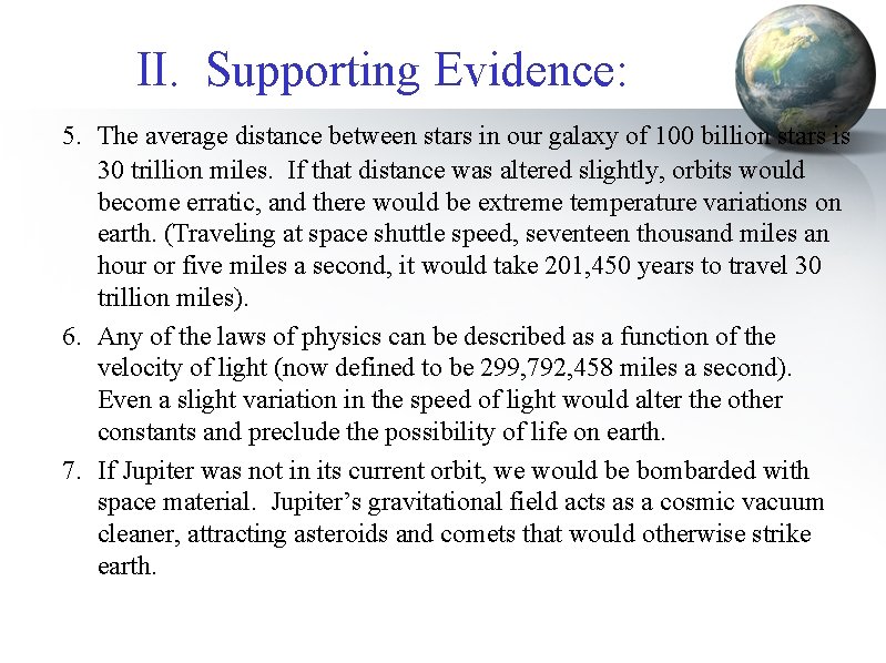 II. Supporting Evidence: 5. The average distance between stars in our galaxy of 100