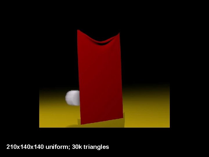 210 x 140 uniform; 30 k triangles 