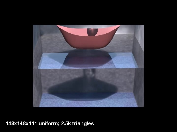 148 x 111 uniform; 2. 5 k triangles 