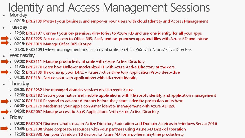 BRK 2139 Protect your business and empower your users with cloud Identity and Access