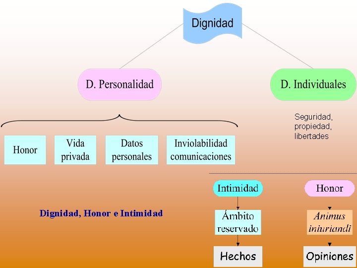 Seguridad, propiedad, libertades Dignidad, Honor e Intimidad 