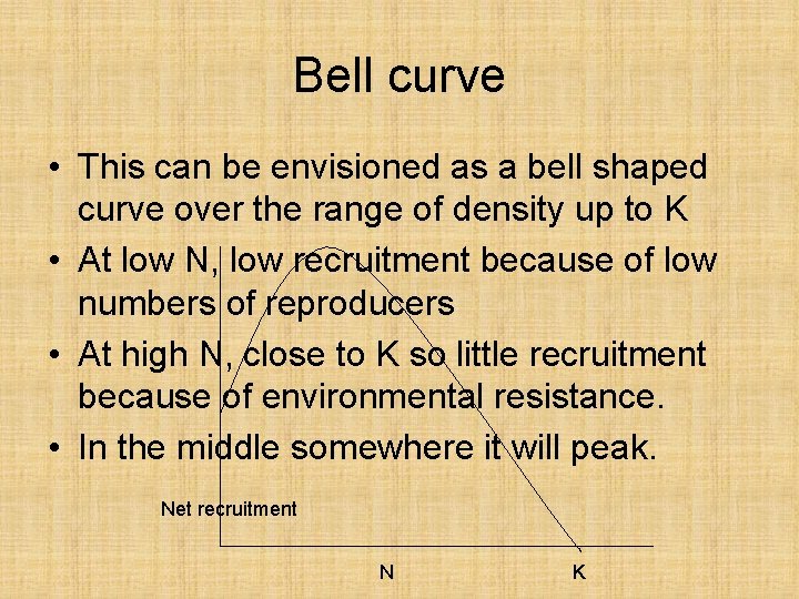 Bell curve • This can be envisioned as a bell shaped curve over the