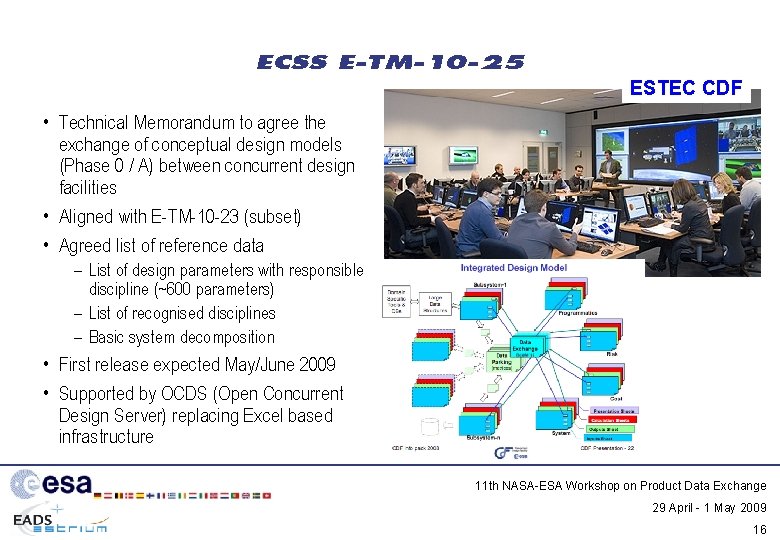 ECSS E-TM-10 -25 ESTEC CDF • Technical Memorandum to agree the exchange of conceptual