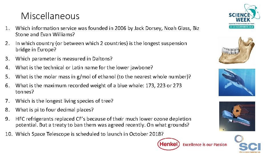 Miscellaneous 1. Which information service was founded in 2006 by Jack Dorsey, Noah Glass,