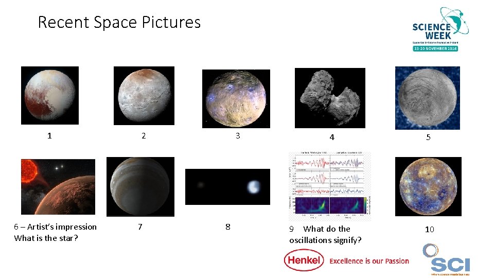 Recent Space Pictures 1 6 – Artist’s impression What is the star? 2 7