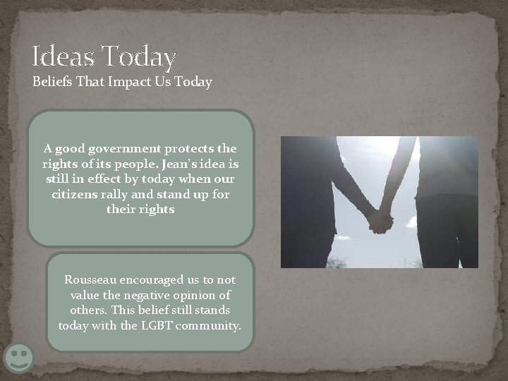 Ideas Today Beliefs That Impact Us Today A good government protects the rights of