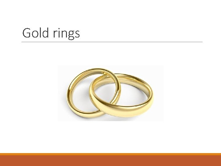 Gold rings 