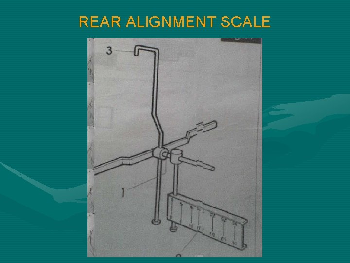 REAR ALIGNMENT SCALE 