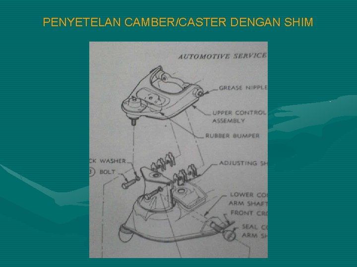 PENYETELAN CAMBER/CASTER DENGAN SHIM 