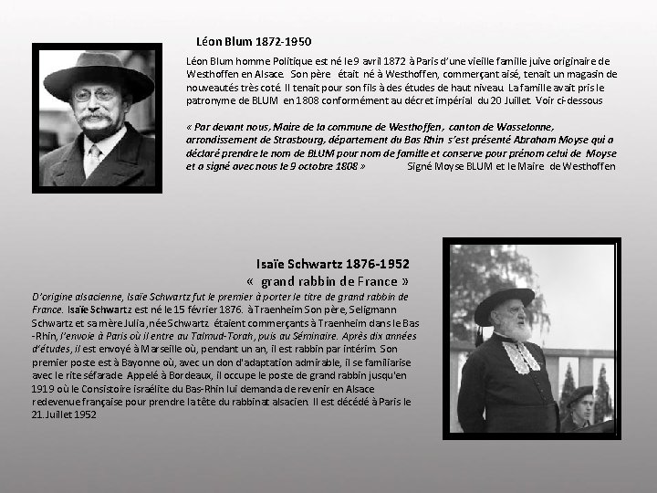Léon Blum 1872 -1950 Léon Blum homme Politique est né le 9 avril 1872