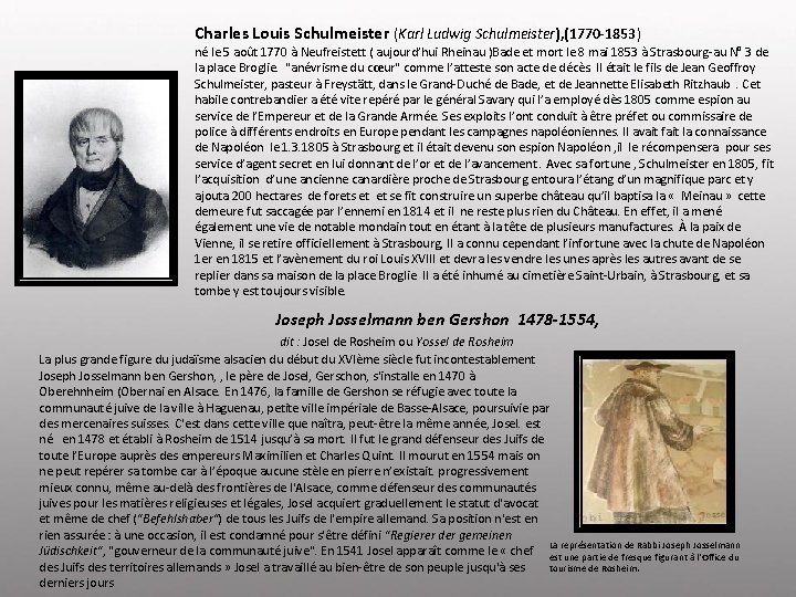 Charles Louis Schulmeister (Karl Ludwig Schulmeister), (1770 -1853) né le 5 août 1770 à