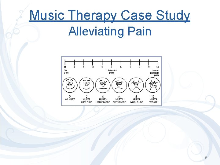 Music Therapy Case Study Alleviating Pain 9 